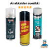 Spraymaali-paketti metalliväreille, 3 pulloa