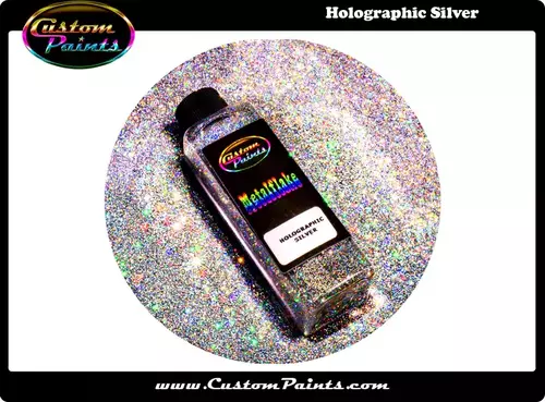 Custom Paints Metalflake Holographic Silver