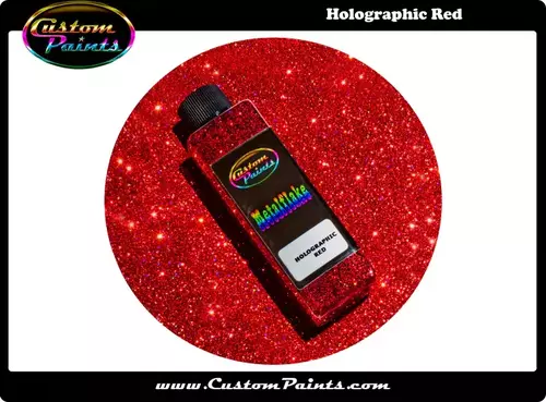Custom Paints Metalflake Holographic Red