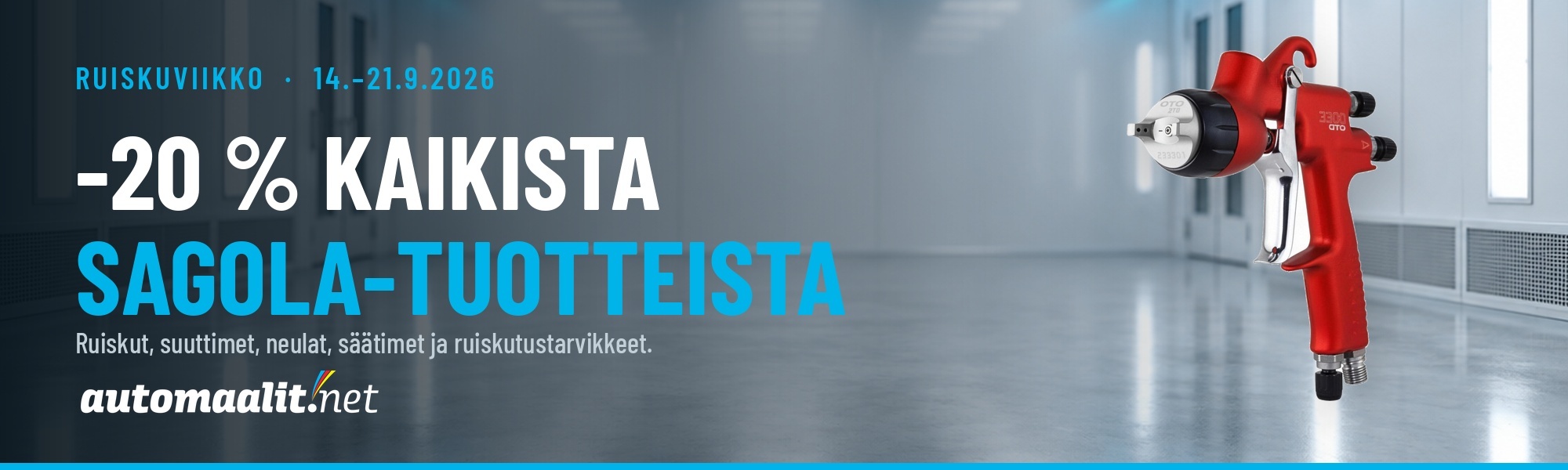 Ruiskuviikko - 20 prosentin alennus kaikista Sagola-tuotteista